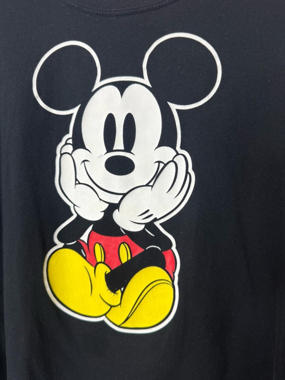 3/for $15 🍒DISNEY’s Mickey Black Short Sleeve Character Tee (Womens X-Large) - Picture 4 of 9